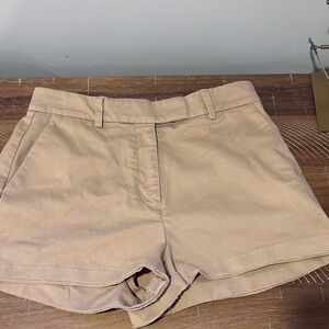 Express Women's Tan High-Rise Bermuda Shorts